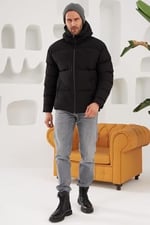 Danger Erkek Garnili Su Ve Rüzgar Geçirmez Oversize Şişme Mont 561DNGR