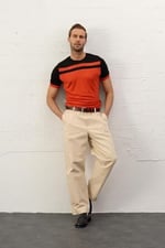 Danger Erkek Renkli Slim-fit Kalıp Yazlık Triko T-shirt - 5018DNGR