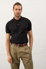 Danger Erkek Slim-fit Kalıp Polo Yaka Yazlık Triko T-shirt - 5002DNGR