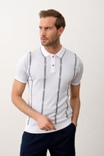 Danger Erkek Slim-fit Kalıp Polo Yaka Ince Triko T-shirt Koyu - 5012DNGR