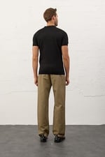 Danger Erkek Slim-fit Kalıp Polo Yaka Yazlık Triko T-shirt - 5002DNGR