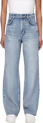 Danıca L Geniş Paça Yüksek Bel Jean Pantolon