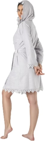 dantelli Bambo Cotton Bayan Sabahlık Bornoz