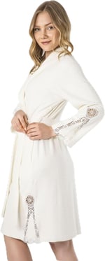 dantelli Bambo Cotton Bayan Sabahlık Bornoz