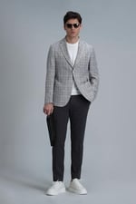 Dany Spor Erkek Blazer Ceket Slim Fit Gri 50