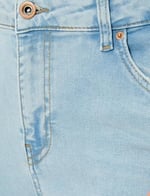 Dar Kesim Yüksek Bel Kot Pantolon Esnek Cepli Pamuklu - Carmen Skinny Jeans