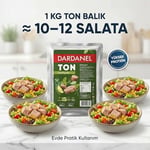 Dardanel Zeytinyağlı Klasik Ton Balığı 1 Kg – Büyük Boy Paket – Profesyonel Mutfak & Toplu Tüketim