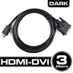Dark DK-CB-DVIXHDMIL300 3 m DVI-HDMI Kablosu (Erkek / Erkek)