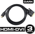 Dark DK-CB-DVIXHDMIL300 3 m DVI-HDMI Kablosu (Erkek / Erkek)