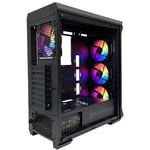 Dark Guardian 4x12cm Dual RGB Fan USB3.0 T-Glass ATX Oyuncu Kasası