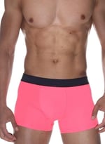 Darkzone Erkek Neon Pembe Pamuklu Likralı Boxer Neon Pembe XL