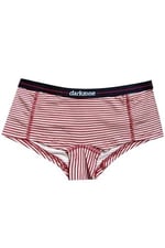 Darkzone Kadın Çizgi Desenli Pamuk Boyshort Boxer-1