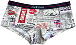 Darkzone Kadın Desenli Dijital Baskılı Pamuk Boyshort Boxer-1