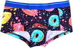 Darkzone Kadın Donut Desenli Dijital Baskılı Pamuk Boyshort Boxer-1