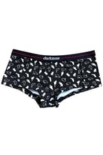 Darkzone Kadın Kedi Desenli Pamuk Boyshort Boxer-1