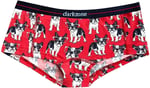Darkzone Kadın Köpek Desenli Dijital Baskılı Pamuk Boyshort Boxer-1
