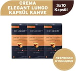 Davidoff Crema Elegant Lungo Kapsül Kahve 3X10 Adet - Nespesso Uyumludur