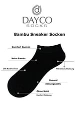 Dayco BAMBU Kadın PATİK ÇORABI (6 ADET)