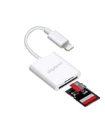 Daytona NK1022 Apple iPhone iPad Lightning To SD Camera Reader SD Micro SD Kart Okuyucu Kablo Adaptör-Beyaz