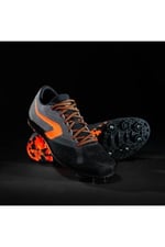 Decathlon Kiprun Unisex Cross Atletizm Koşu Ayakkabısı, Granit Grisi/Siyah/Neon Kan Portakalı, 46 Beden