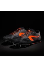 Decathlon Kiprun Unisex Cross Atletizm Koşu Ayakkabısı, Granit Grisi/Siyah/Neon Kan Portakalı, 46 Beden