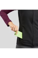 Decathlon Quechua Kadın Polar Outdoor Yelek - Siyah - Mh120