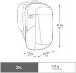 Decathlon Quechua Outdoor Sırt Çantası - 20 L - Yeşil - Nh Arpenaz 100