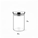 Deconox 1 Adet 700ml Vakumlu Metal Kapaklı Borosilikat Cam Kavanoz (8.5cm*15cm)