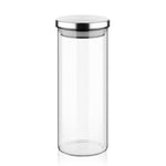 Deconox 1000ml Vakumlu Metal Kapaklı Borosilikat Cam Kavanoz (8.5cm*20cm) 1 Adet
