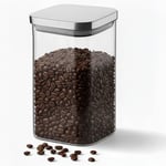 Deconox 1100ml Sızdırmaz Vakumlu Metal Kapaklı Borosilikat Cam Kavanoz – Hava Geçirmez & Dayanıklı Gıda Saklama Kabı (10cm x 17cm)