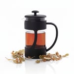 Deconox 350 ml French Press Filtre Kahve ve Bitki Çayı Demleme Kupası | Metal Filtreli, Isıya Dayanıklı, Portatif Siyah Demlik| İÇ HAZNE SERT KRİSTAL MİKADANDIR CAM DEĞİLDİR