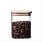 Deconox 450ml Sızdırmaz Vakumlu Bambu Kapaklı Borosilikat Cam Kavanoz – Hava Geçirmez & Dayanıklı Gıda Saklama Kabı (10cm x 10cm)
