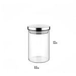 Deconox 450ml Vakumlu Metal Kapaklı Borosilikat Cam Kavanoz (8.5cm*12cm) 1 Adet