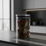 Deconox 450ml Vakumlu Metal Kapaklı Borosilikat Cam Kavanoz (8.5cm*12cm) 1 Adet