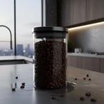 Deconox 450ml Vakumlu Metal Kapaklı Borosilikat Cam Kavanoz (8.5cm*12cm) 1 Adet