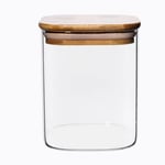Deconox 900ml Sızdırmaz Vakumlu Bambu Kapaklı Borosilikat Cam Kavanoz – Hava Geçirmez & Dayanıklı Gıda Saklama Kabı (10cm x 13cm)