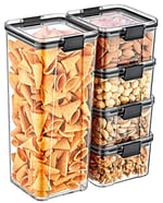 Deconox Akrilik Kilitli Kare Saklama Kabı 700ml 3 Adet, 700ml 3'lü Kilitli Saklama Kabı (3 ADET 700ML) - Seçenekler: 3 ADET 500ML, 3 ADET 700ML, 3 ADET 1300ML