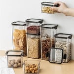 Deconox Akrilik Kilitli Kare Saklama Kabı 700ml 3 Adet, 700ml 3'lü Kilitli Saklama Kabı (3 ADET 700ML) - Seçenekler: 3 ADET 500ML, 3 ADET 700ML, 3 ADET 1300ML