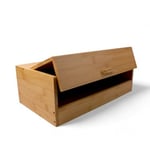 Deconox Bambu Ekmek Kutusu Ekmek Dolabı, Ekmek Sepeti Sandığı, Ekmeklik, Çok Amaçlı Bambu Kutu (34cm 19.5cm 14cm)