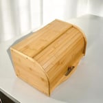 Deconox Bambu Lüks Panjur Kapaklı Büyük Ekmek Dolabı, Dolabı, Ekmek Sepeti Sandığı, Ekmeklik, Çok Amaçlı Bambu Kutu
