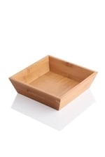 Deconox Bambu Lüx Kare Orta Boy Ekmeklik-Meyvelik 20cm, Bambu Ekmeklik Kare Orta Boy 20cm