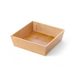 Deconox Bambu Lüx Kare Orta Boy Ekmeklik-Meyvelik 19cm, Bambu Ekmeklik Kare Orta Boy 19cm