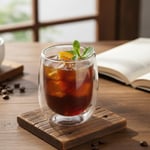 Deconox Çift Cidarlı (Double Wall) Cam Bardak - 250 ml Isıya Dayanıklı Cappuccino, Çay ve Kahve Bardağı - El Yakmayan Modern Tasarım