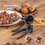 Deconox Döküm 2'li Terminatör Fındık ve Ceviz Kıracağı, Döküm Paslanmaz Ceviz ve Fındık Kıracak 2'li Set (16cm*5cm-12cm*5cm) (2 L - Seçenekler: 2 Lİ DÖKÜM LİMON SIKICI, CEVİZ FINDIK KIRICI 2 Lİ SET...