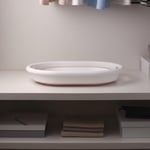 Deconox Katlanabilir Çamaşır Sepeti 27 Litre, Katlanabilir Sepet, Plastik Çamaşır Sepeti, Katlanabilir Çamaşır Selesi | 27 Litrelik Hacmiyle İdeal Depolama Çözümü! (Gri-Pembe) (PEMBE)