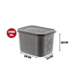 Deconox No Frost Silikon Yumuşak Kapalı Saklama Kabı Dondurucu ve Buzluk Saklama Kabı 1400ml, Kapaklı No Frost Saklama Kabı 1400Ml, Derin Dondurucu Saklama Kabı 1400Ml