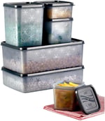 Deconox No Frost Silikon Yumuşak Kapalı Saklama Kabı Dondurucu ve Buzluk Saklama Kabı 675ml, Kapaklı No Frost Saklama Kabı 675Ml, Derin Dondurucu Saklama Kabı 675Ml