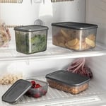 Deconox No Frost Silikon Yumuşak Kapalı Saklama Kabı Dondurucu ve Buzluk Saklama Kabı 1500ml, Kapaklı No Frost Saklama Kabı 1500Ml, Derin Dondurucu Saklama Kabı 1500Ml