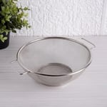 Deconox Paslanmaz Çelik Çift Kulplu Sepet Süzgeç 22cm*10cm, Salata Süzgeci Meyve Süzgeci, Makarna Süzgeci, Paslanmaz Çelik Çift Kulplu 22cm Sepet Süzgeç SPT22