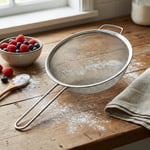 Deconox Paslanmaz Çelik Saplı Mutfak Süzgeci - Un Eleği, Pirinç Yıkama ve Makarna Süzme Kevgiri - 3 Farklı Boy Seçeneği (14 cm - 17 cm - 22 cm) (22cm) - Bedenler: 14cm, 17cm, 22cm
